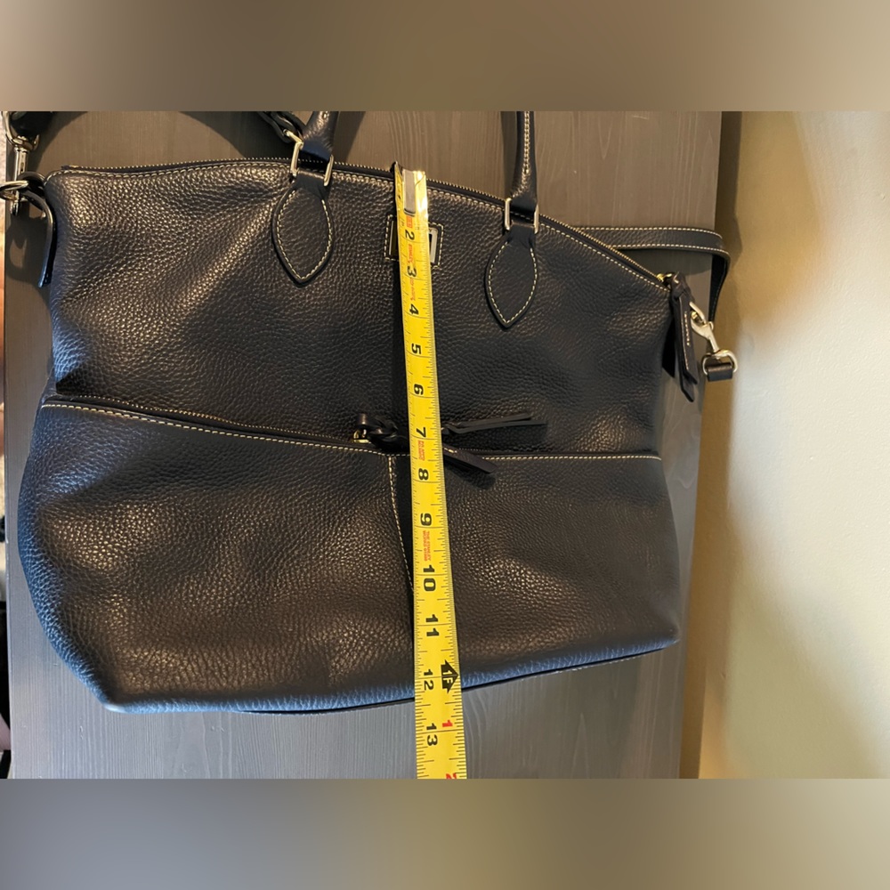 Dooney & Bourke Blue Dillen Large Pebble Leather Satchel Purse - Picture 16 of 16